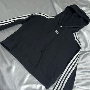 ADDIAS BLACK CROP HOODIE